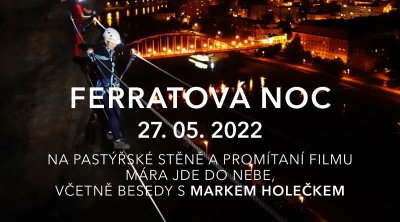 Ferratová noc na Pastýřské stěně 27. května