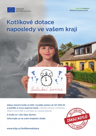 Ústecký kraj vyhlásil 4. výzvu Kotlíkových dotací, 31.7. 2019 se koná v Děčíně seminář pro občany