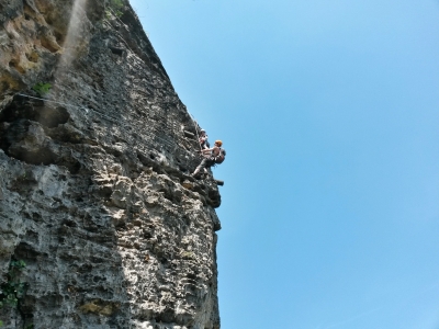 Via ferrata láká milovníky adrenalinu