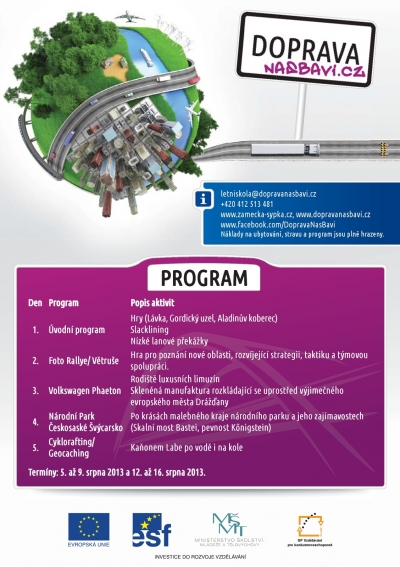 Letní dopravní škola nabízí atraktivní program