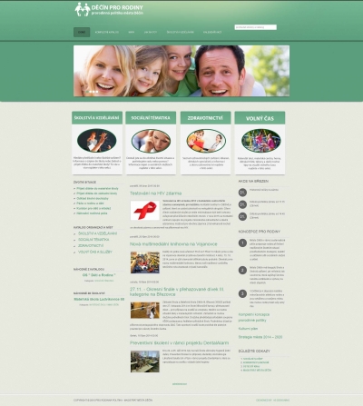 Prorodinná politika má svůj web rodina.mmdecin.cz