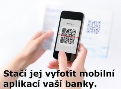 Poplatky nyní můžete platit pomocí QR kódu