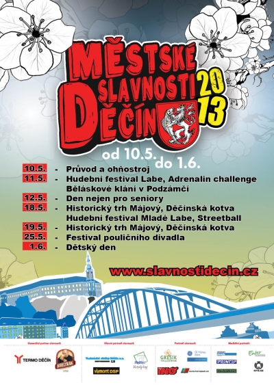 Slavnosti Děčín 2013 dnes zahájí průvod a ohňostroj