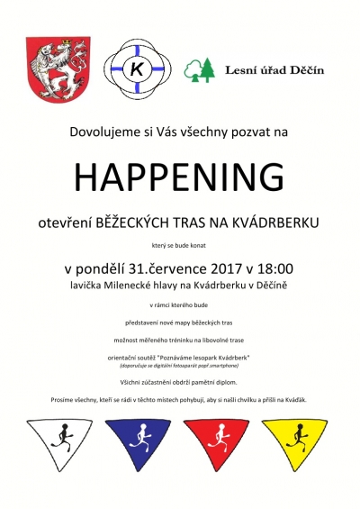 Vyznačené běžecké trasy můžete vyzkoušet na Kvádrberku