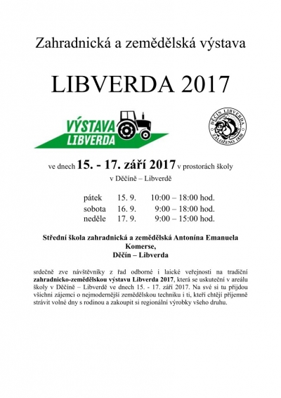 Zahradnicko-zemědělská výstava Libverda 2017