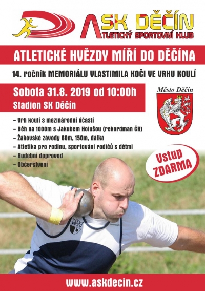 Atletické hvězdy v Děčíně již tuto sobotu