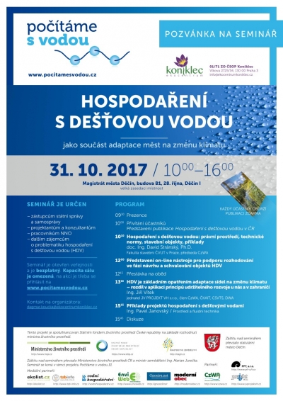 Hospodaření s dešťovou vodou jako součást adaptace měst na změnu klimatu
