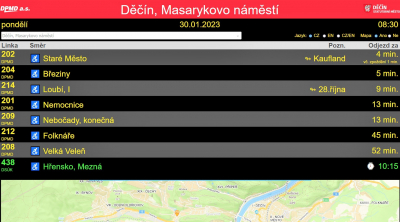 Kdy to jede? Snadné cestování s QR kódem v MAD Děčín