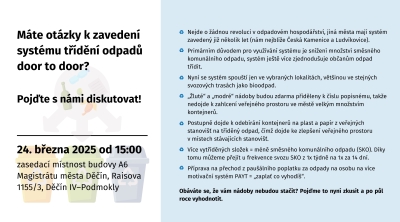 Od dubna spouštíme systém door to door