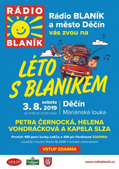 Léto s Blaníkem v Děčíně na Mariánské louce
