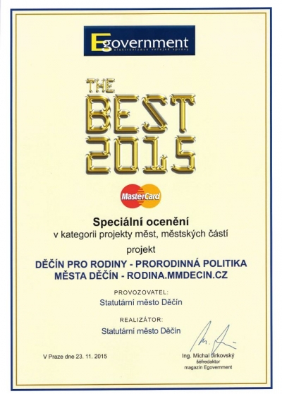 Prorodinný portál získal cenu The Best 2015