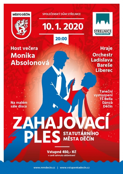Vstupenky na Zahajovací ples statutárního města Děčín jsou v prodeji